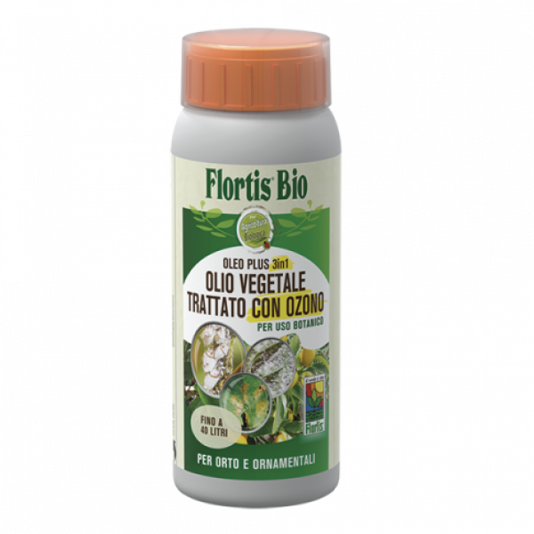 Oleo Plus 3 in 1 Olio vegetale trattato con ozono 400ml  Flortis 
