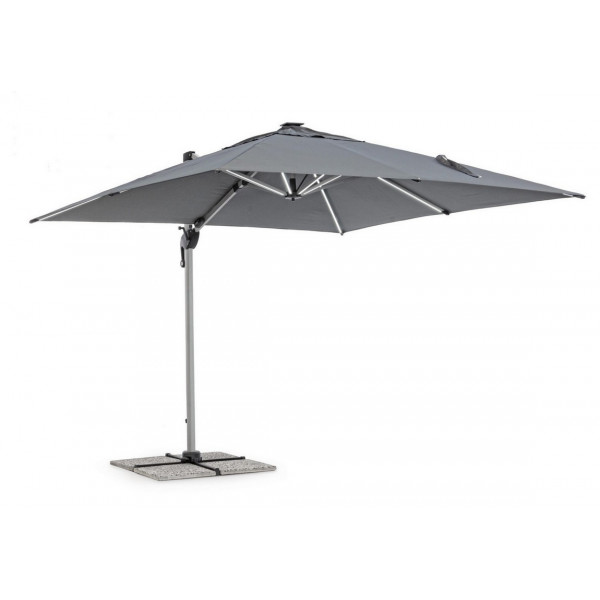 OMBRELLONE  TOP LUSSO 3X3MT  SOFT GREY