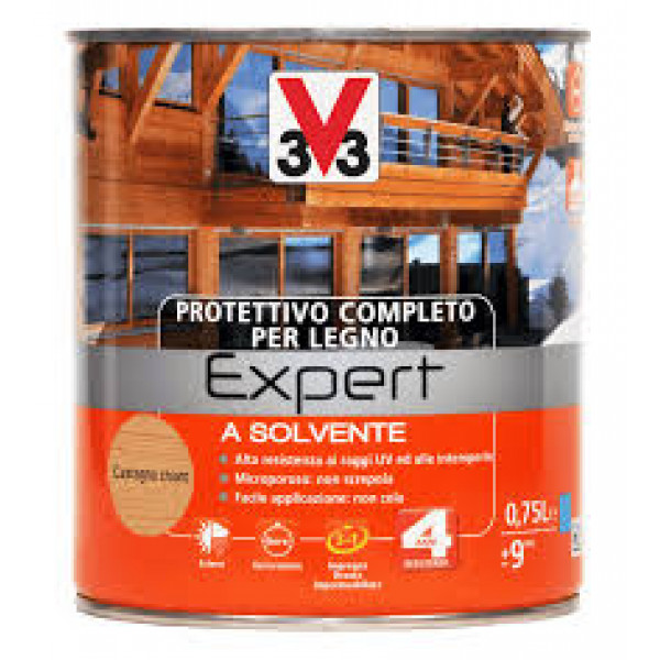 V33 PROTETTIVO A SOLVENTE EXPERT CASTAGNO CHIARO FLACONE DA 750 ML 