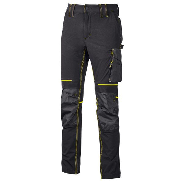 Pantalone da lavoro U-Power Atom Black Carbon - taglia XL