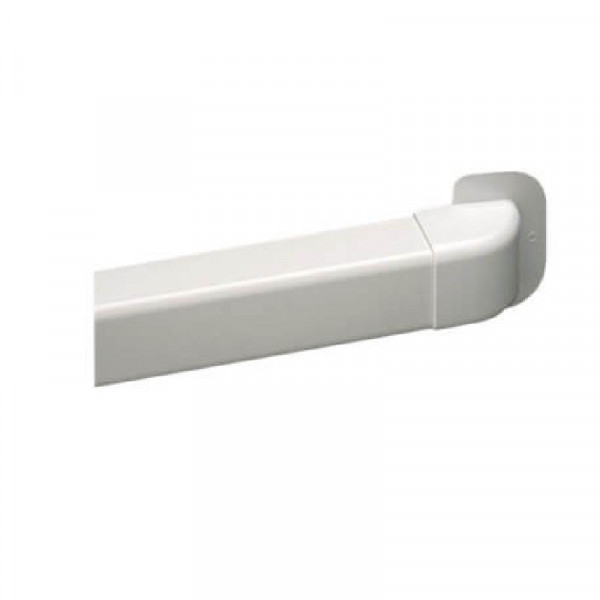 Passaggio curvo 70x55 mm bianco 