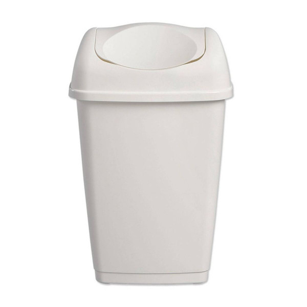 PATTUMIERA GRACE LARGE BIANCA COPERCHIO 25 LT 32.5X25.5X52 CM 
