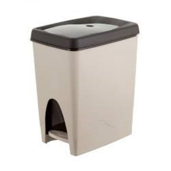 Pattumiera Secchio Quotidiana Litri 21 Assemblata Beige 23x25x40 cm 