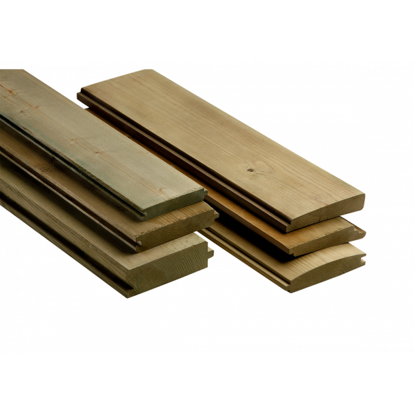 LISTONI DI PINO A PERLINA IMPREGNATI 150x20 MM 4 MT 