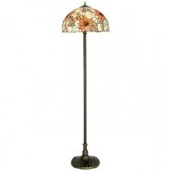 Piantana Dafne vetro Tiffany 2xE27 Fan Europe
