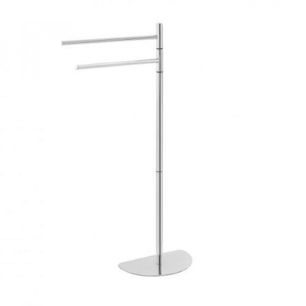 Piantana salvaspazio p/asciugamani con 2 bracci colore bianco