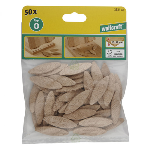 Piastrine di collegamento n.20 confezione da pz.50 - wolfcraft