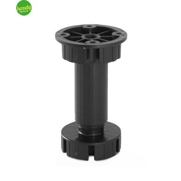 PIEDINI PVC NERO DA 140 MM CONFEZIONE DA 4PZ