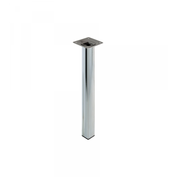 PIEDINO ACCIAIO CROMATO  25X25 CM 40