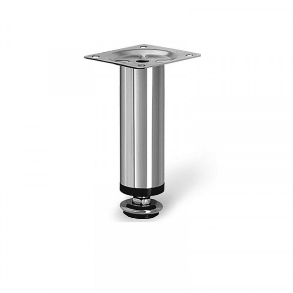 PIEDINO ACCIAIO CROMATO CON VITE CM10