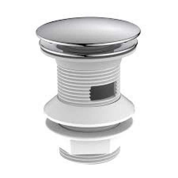 Piletta click-clack con troppo pieno croamto 1-1/4" Idro Bric 