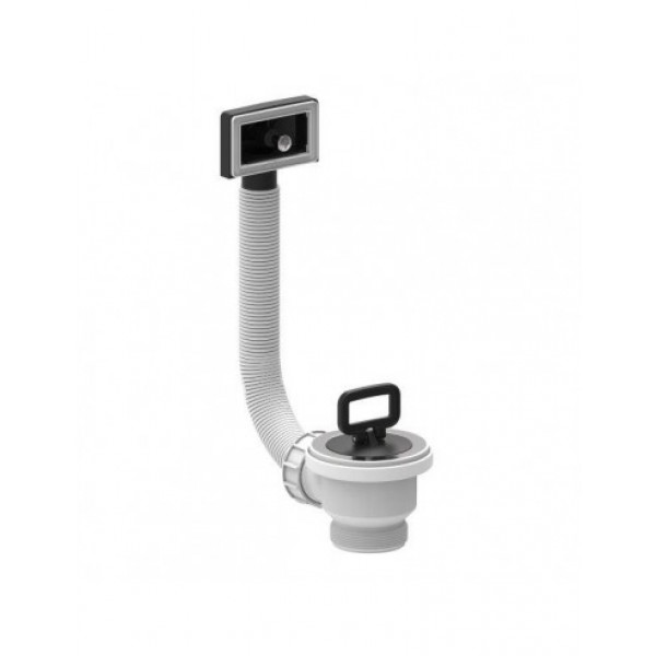 Piletta con troppo pieno per lavelli inox D. 1”1/2