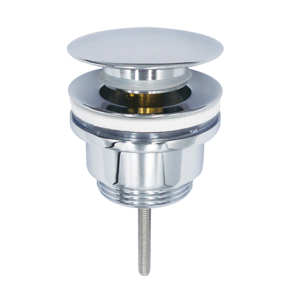 Piletta lavabo a scatto con tappo tondo click clack 1"1/4"