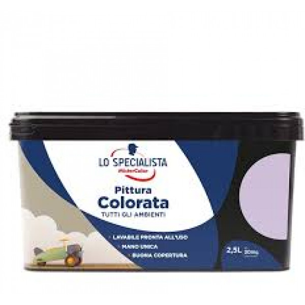Pittura lo specialista tutti gli ambienti flacone da lt.2,5 viola lavanda