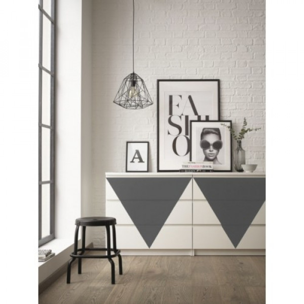DC Fix Pellicola Adesiva Opaca Grigia - 45 cm di Larghezza per Rivestimento Cucine e Porte