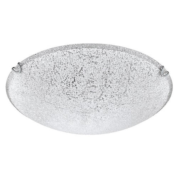 Plafoniera Bivio1 Diametro 40cm Bianco Trasparente di Eglo