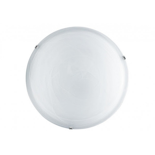 Plafoniera bianca simil fumo moderna E27 60W 