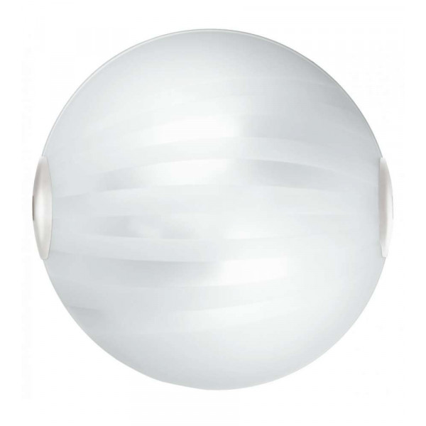 Plafoniera Kuna in Vetro Bianco 30 cm 