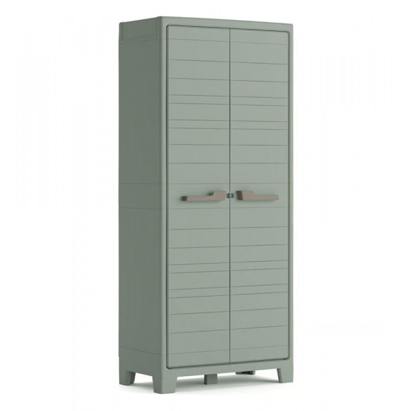  ARMADIO PLANET OUTDOOR MULTISPACE 80X44X182CM IMPERMEABILE GRIGIO/VERDE  