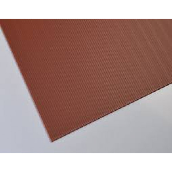 Lastra alveolare plastonda marrone 500 mm x 1500 mm x 2,5 mm