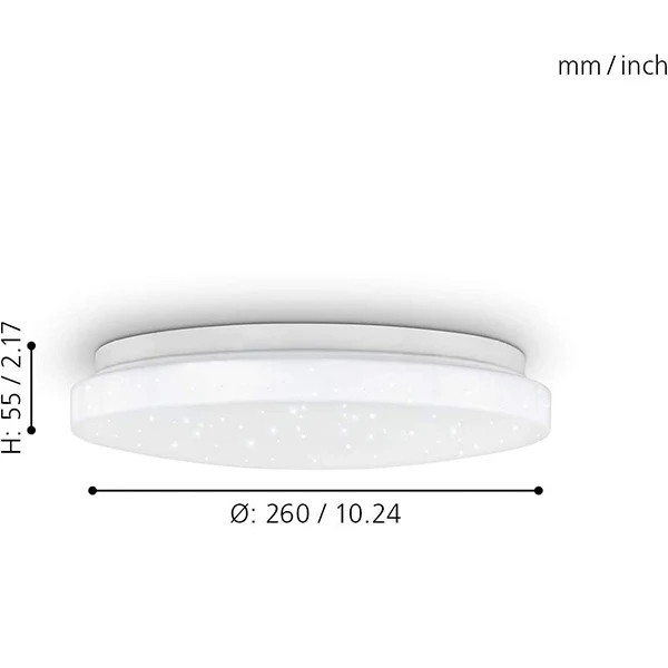 Eglo Plafoniera Pogliola-S, Diametro 26 cm