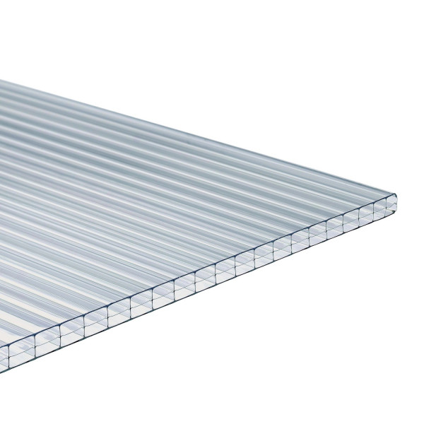 Lastra in policarbonato alveolare onduline 98x200 cm spessore 10 mm