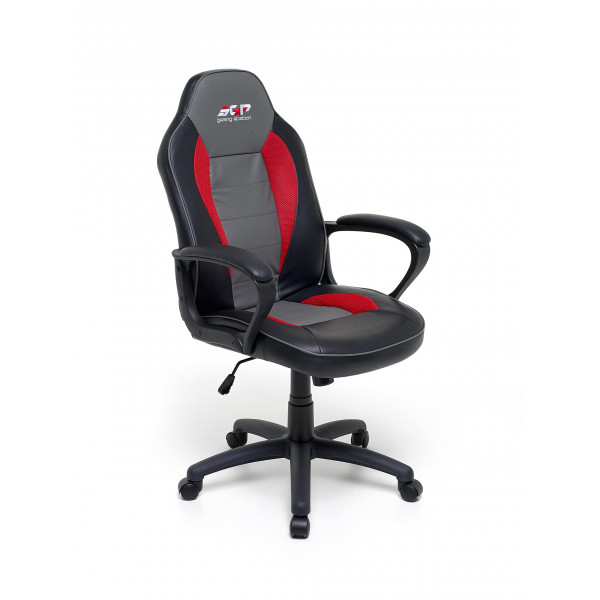 Sgp Gaming Station Poltrona Player Grigia, Similpelle, Nylon, 