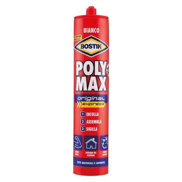 BOSTIK POLY MAX ORIGINAL EXPRESS BIANCO CARTUCCIA DA 425 G 
