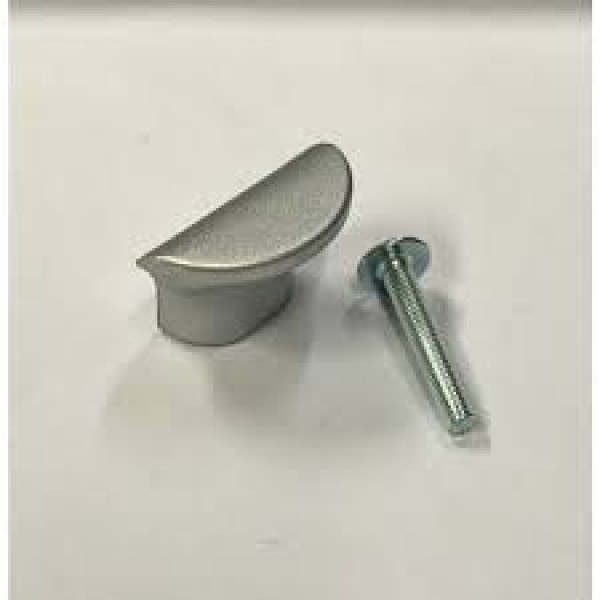 POMOLO LINGUETTA ABS ALLUMINIO SATINATO 32X12X20MM