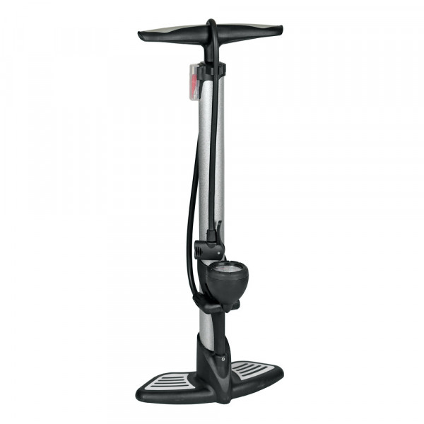 Lampa Air-Pro 1, pompa in acciaio con manometro - H 590 mm