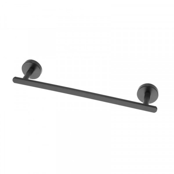 Porta asciugamani 35cm in acciaio nero serie chic black