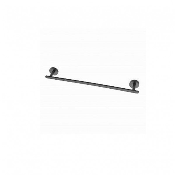 Porta asciugamani 50cm in acciaio nero serie chic black