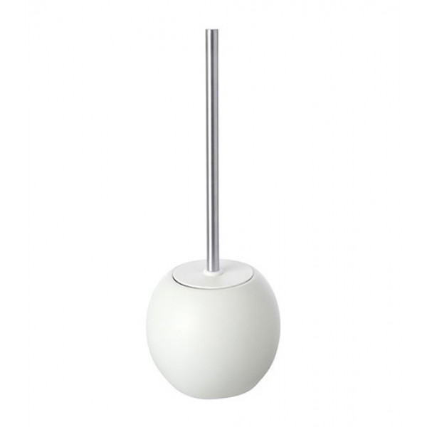 Porta scopino in ceramica bianco linea Oslo