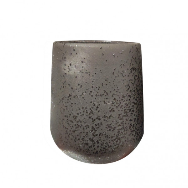Portaspazzolino in ceramica nero