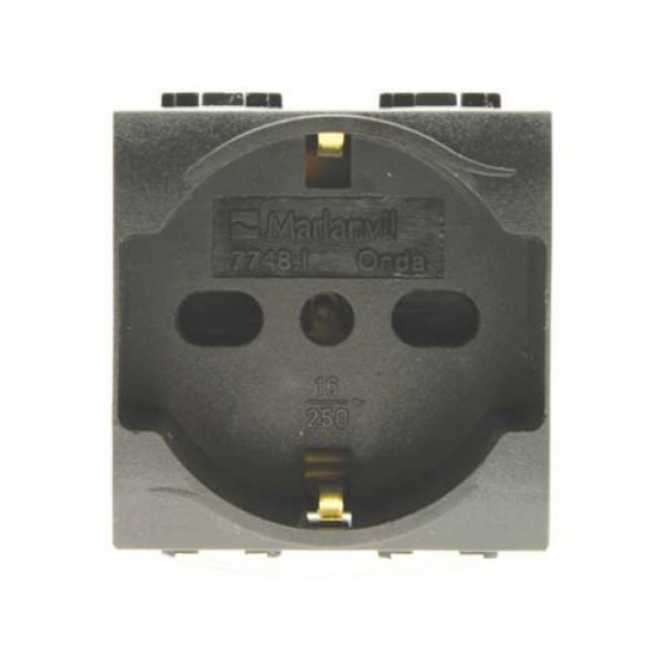 Presa 16A schuko unel antracite 