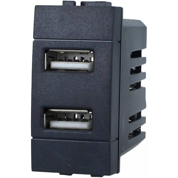 PRESA USB NERO COMPATIBILE  LIVING