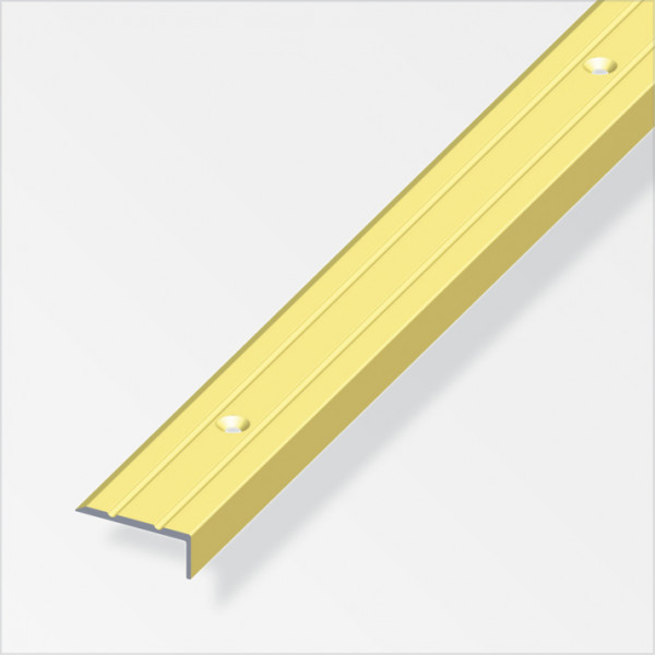 Profilo di chiusura 25x10 alluminio ottone 2 metri