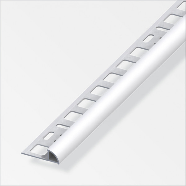 Alfer Profilo ad Angolo Jolly in Alluminio Argento Satinato 10x2,5mm, 2,5 Metri, 5 Pezzi