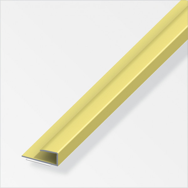 Profilo per bordo 15x9 alluminio ottone 1 metro