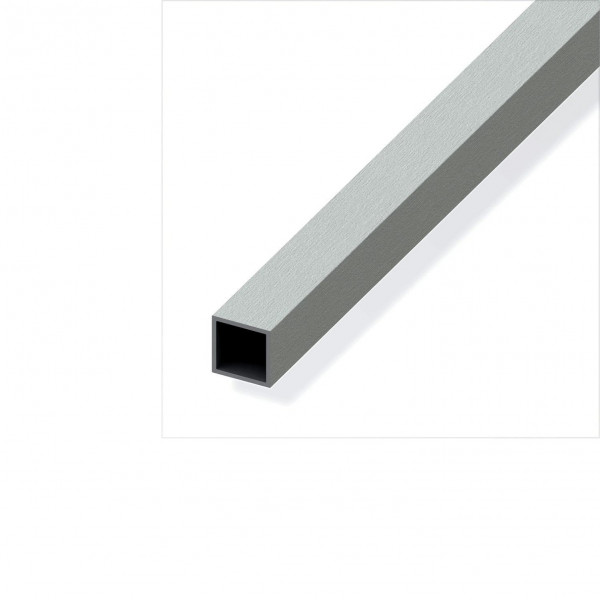 Alfer Profilo quadrato Alluminio anodizzato argento  10x10 mm 1mt 