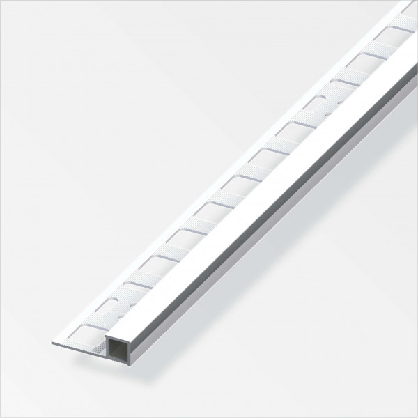  Alfer Profilo quadrato Alluminio anodizzato ottica cromata 10 mm 1 mt 