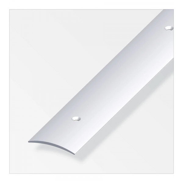 Profilo Di Raccordo 40X5 Alluminio Argento 1 Metro