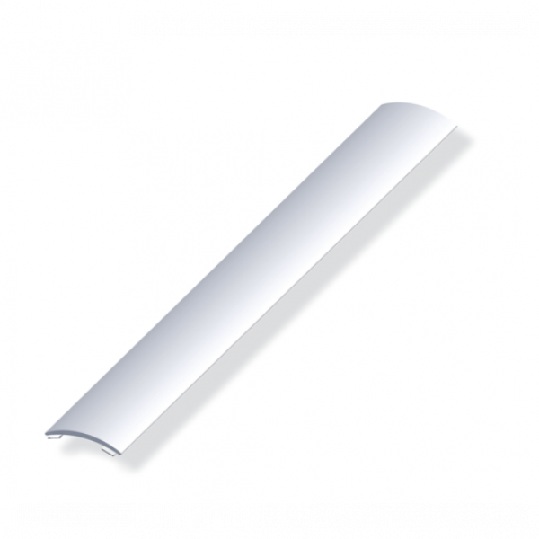 Profilo di Raccordo Autoadesivo 30x2mm in Alluminio Argento, 1 Metro