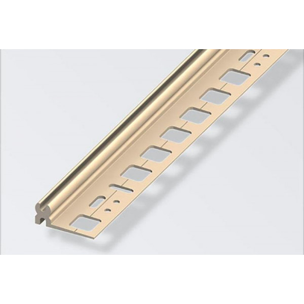 Alfer Profilo di Supporto in Plastica Resistente Antiurto 8,5-10,5mm, 2 Metri, Colore Avorio