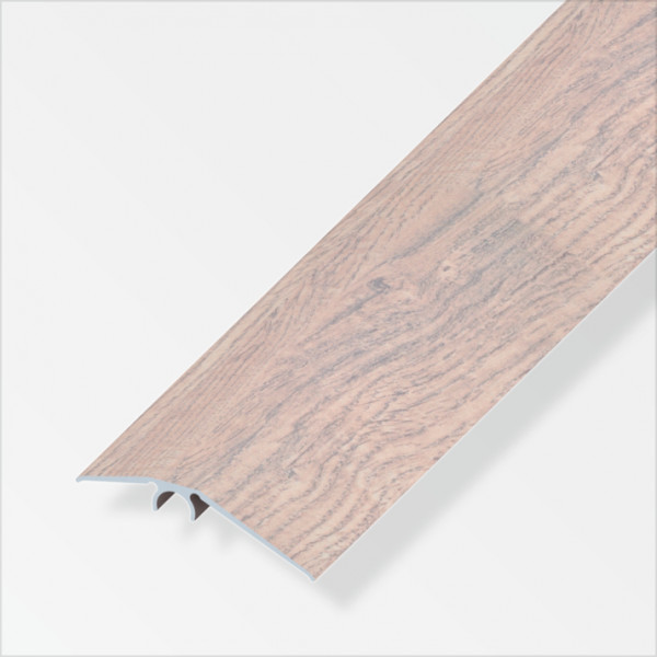 Profilo di compensazione livello alluminio  rovere grigio 56 mm 1 metro Alfer