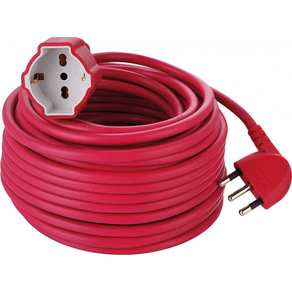 PROLUNGHE LINEARE ROSSA PL H05VV-F 3X1 mm² 20 MT  