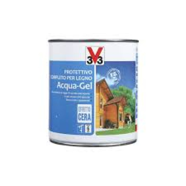 Protettivo completo per legno acqua-gel castagno chiaro flacone da 750 ml 