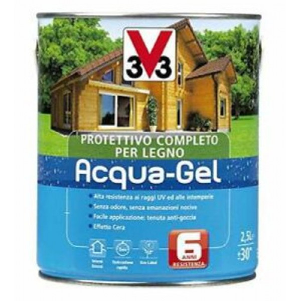 Impregnante Protettivo per legno Acquagel Incolore Lt 3 V33 Italia