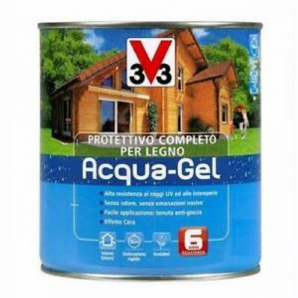 Impregnante Protettivo per legno Acquagel Noce Chiaro Lt 3 V33 Italia