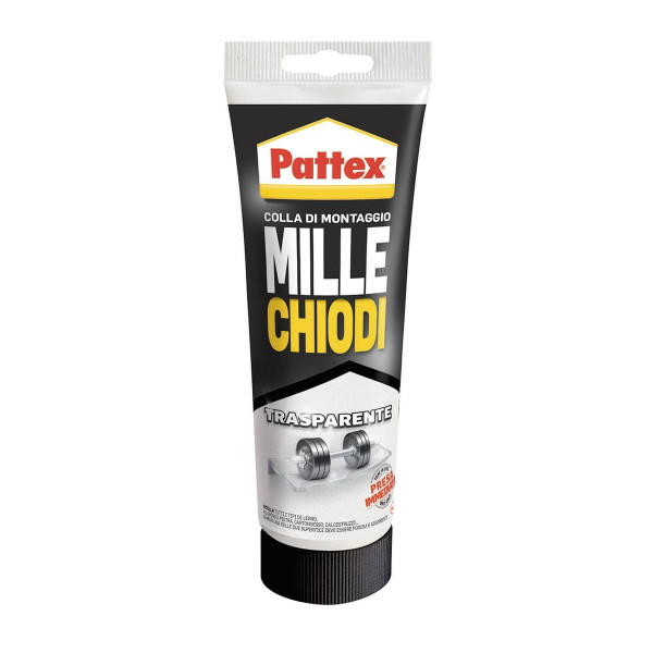 Adesivi Pattex Millechiodi Trasparente - Tubetto da 200 g
